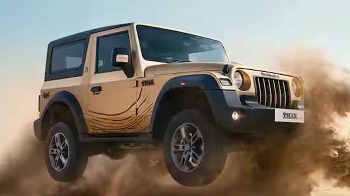 Mahindra की जबरदस्त एसयूवी Thar के वेटिंग पीरियड में आई कमी 1 Mahindra Thar 5-Door SUV