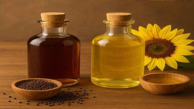 Mustard and Sunflower Oil