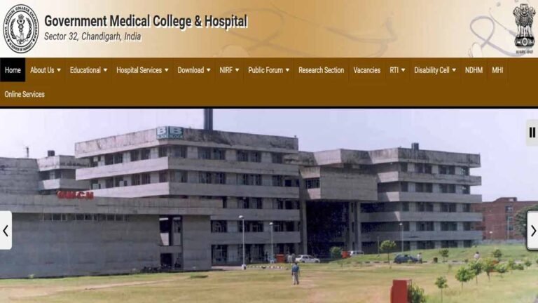 GMCH Chandigarh Recruitment 2025