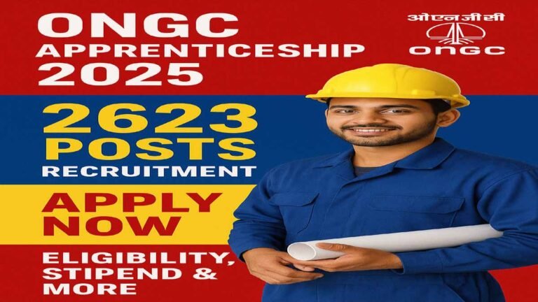 ONGC Apprentices Recruitment 2025