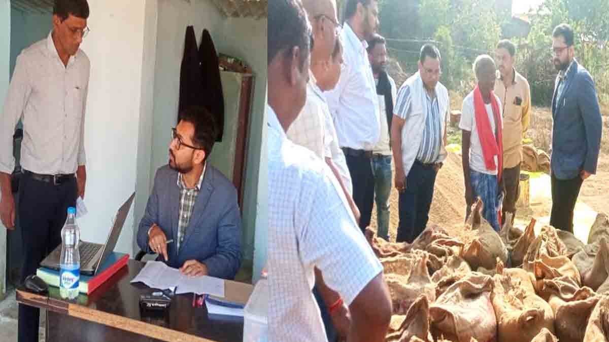 धान खरीदी केंद्र निरीक्षण कलेक्टर महासमुंद