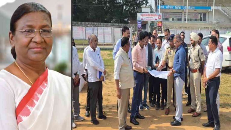 President Draupadi Murmu on Ambikapur