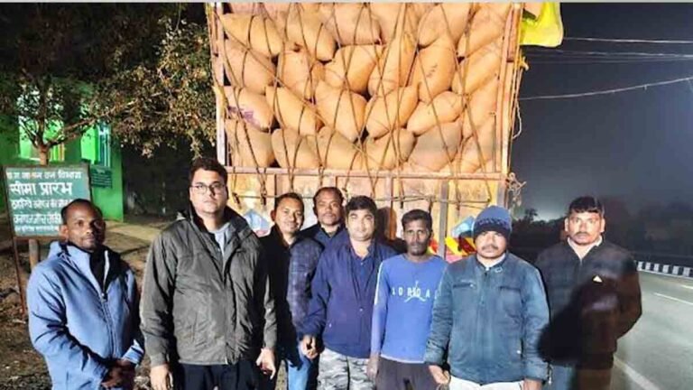 धान का अवैध परिवहन