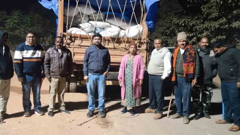 धान का अवैध परिवहन