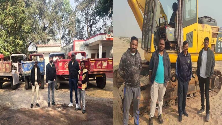 अवैध रेत उत्खनन जांजगीर चांपा