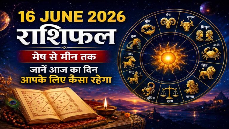 16 जून 2026 राशिफल: आज का दिन किन राशियों के लिए रहेगा शुभ, पढ़ें मेष से मीन तक भविष्यफल 1 16 जून 2026 राशिफल: आज का दिन किन राशियों के लिए रहेगा शुभ, पढ़ें मेष से मीन तक भविष्यफल