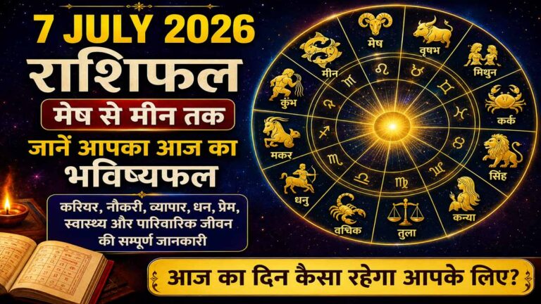 7 July 2026 Rashifal: 7 जुलाई 2026 का राशिफल, जानें मेष से मीन तक किस राशि के लिए कैसा रहेगा मंगलवार 1 7 July 2026 Rashifal: 7 जुलाई 2026 का राशिफल, जानें मेष से मीन तक किस राशि के लिए कैसा रहेगा मंगलवार