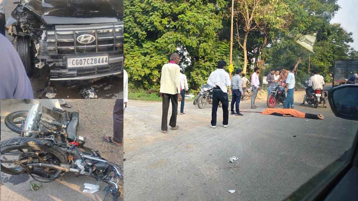 महासमुंद में भीषण सड़क हादसा