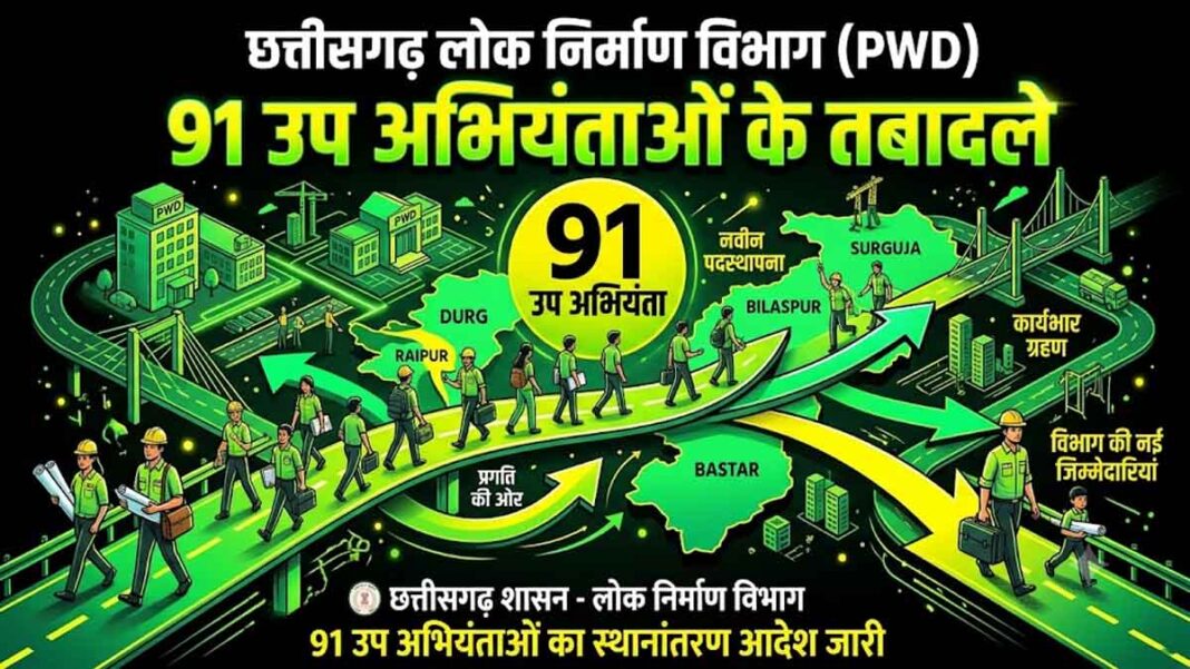 Chhattisgarh PWD Transfer List