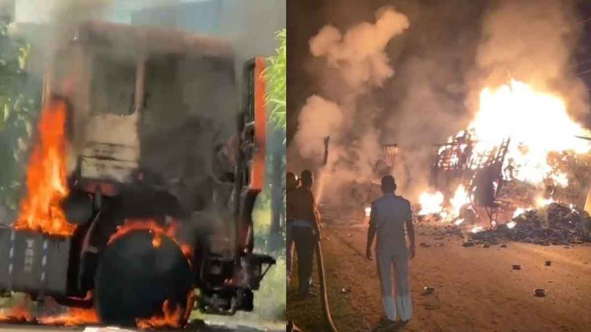आग लगने के दो मामले