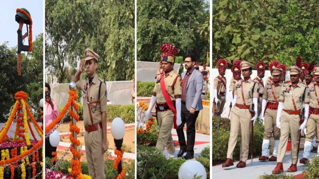 mahasamund police smriti diwas 2026 महासमुंद पुलिस लाइन में पुलिस स्मृति दिवस पर शहीद जवानों को श्रद्धांजलि